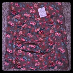 Floral Free People Mini Skirt